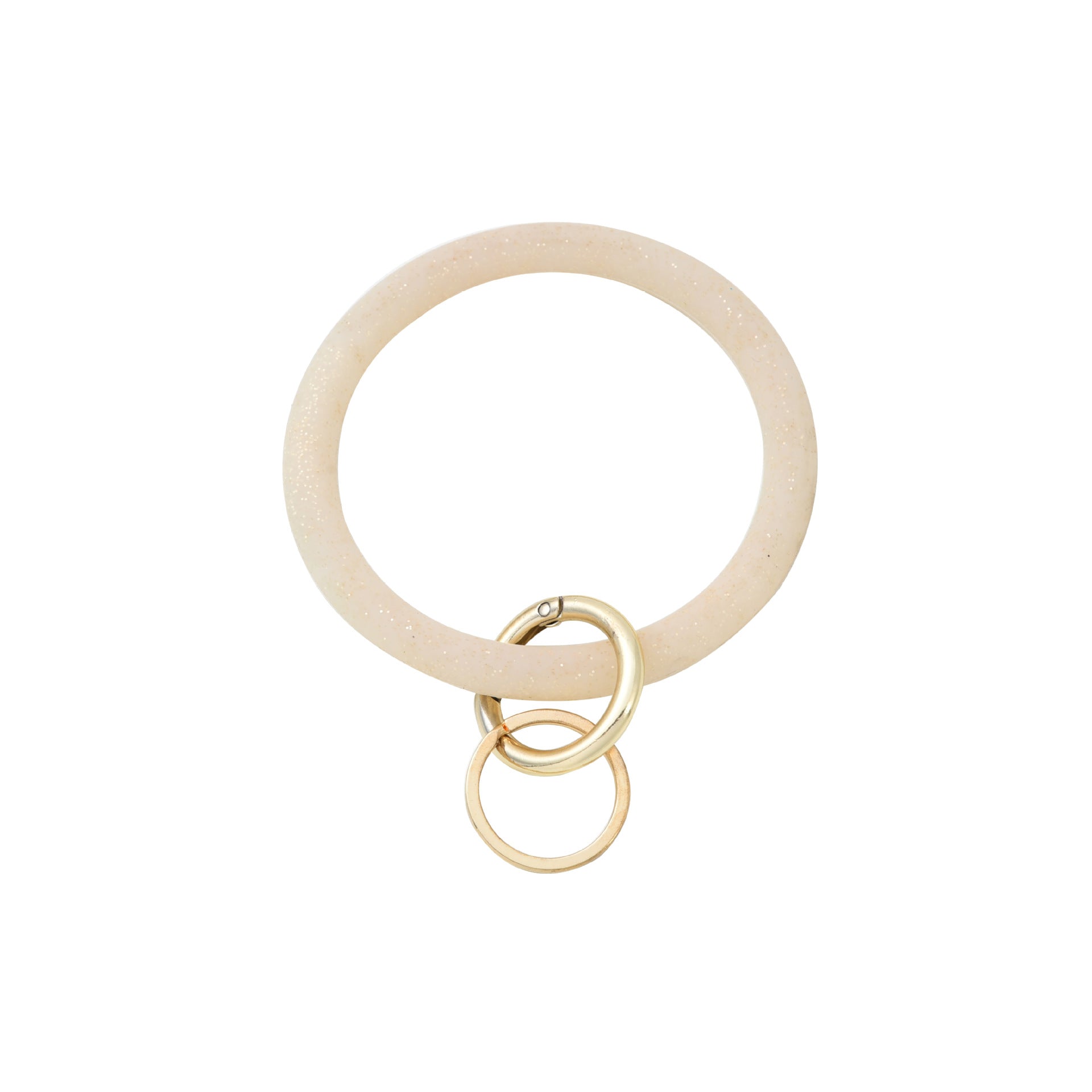 Venta al por mayor Llavero De Pulsera De Brillo De Silicona